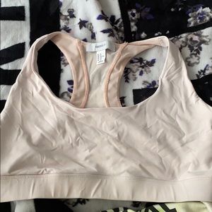 Pink sports bra
